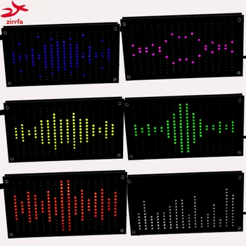 

Led Diy Music Spectrum Display Big Size 256 Segment Sound Led Music Spectrum Electronic Diy Led Flash Kit 6 Colors
