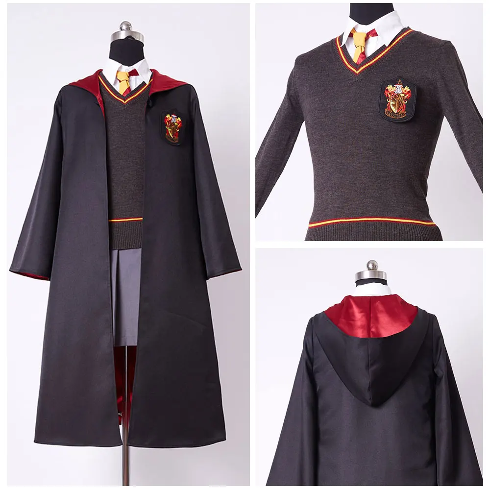 

Kids Gryffindor Robe Uniform Hermione Granger Cosplay Costume Child Version