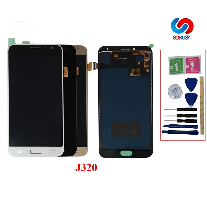 Economici Per Samsung Galaxy J3 2016 J320 Display LCD J320F J320M J320FN J320A Touch Screen Pantalla Digitizer Assembly Sostituire Parte
