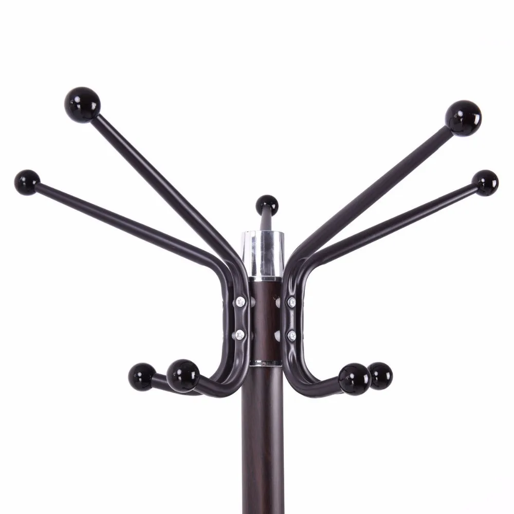 1.7m Tree Style Coat Rack Metal Coat Hat Jacket Stand Tree Holder Bags