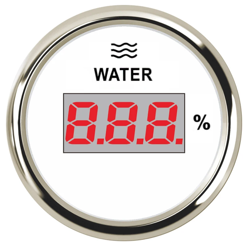 

LCD Digital 52mm Water Liquid Tank Level Gauge Water Level Meters 240-33ohm Signal 52mm For Car truck yacht Auto Boat .