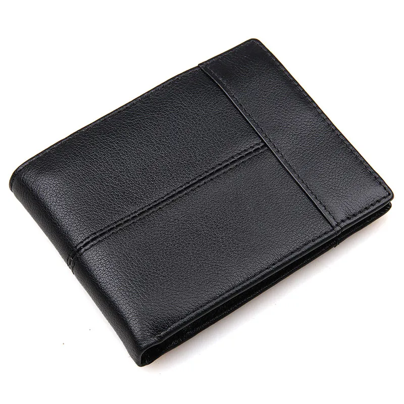 J.M.D Высокое качество натуральная кожа черные мужские кошельки винтажные Формальные Визитницы кошелек для деловых мужчин 8145A