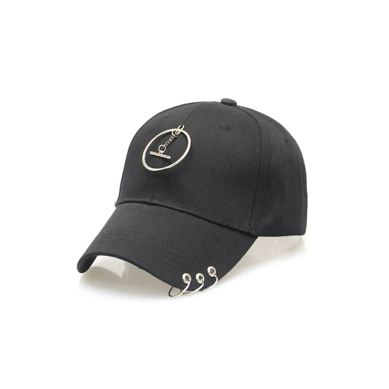 Хип-хоп Кепки хлопок Бейсбол шляпа с металлическим кольцом для Snapback дружище Кепки Gorras