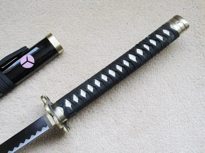 

S2684 ANIME RORONOA ZORO SHUSUI SAURON MITO SWORD BLACK HAMON BLADE 41.1" ONE PIECE