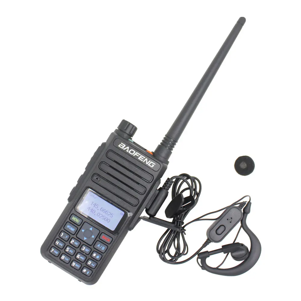 Двухдиапазонная UHF VHF BF-H6 Baofeng 136-174MHz 400-520MHz Tri-power 2 w/5 w/10 w power walkie talkie 10 км длинный говорящий диапазон