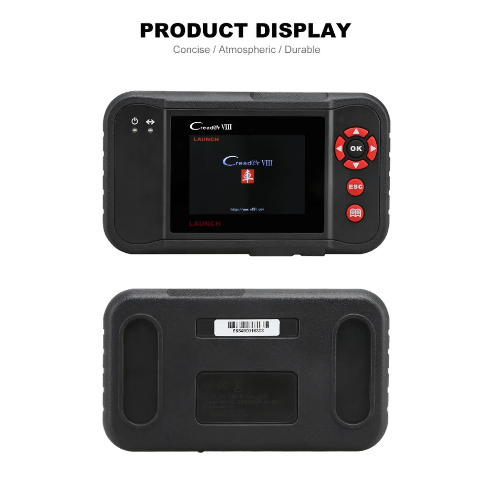 Launch Creader viii obd2 код читателя сканирования тест ENG/AT/ABS/Airbag EPB SAS масла сбрасывает X431