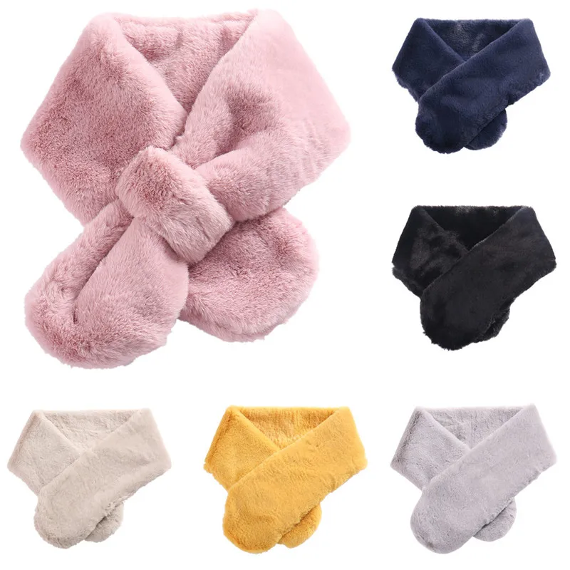  Lmitation Faux Fur Adult Collar Women Lady Warm Soft Wrap palatine women's scarves handkerchief hij