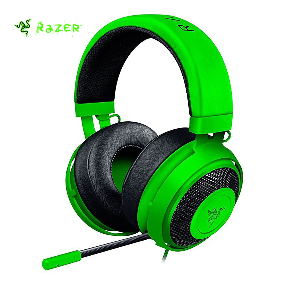 

Razer Kraken Pro V2 Headset Analog Gaming Headset Fully-retractable with Mic Oval Ear Cushions for PC Xbox One and Playstation 4