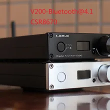 I. AM. D V200BT Bluetooth@5.0 CSR8675 Поддержка APTX HD полный цифровой аудио усилитель мощности 150 Вт* 2 USB XMOS U208 24 бит/192 кГц