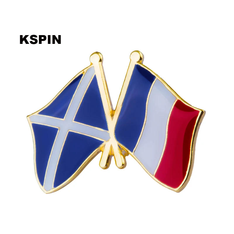 Флаг Шотландии Франция Знак дружбы значок флага 10 шт. в партии| |