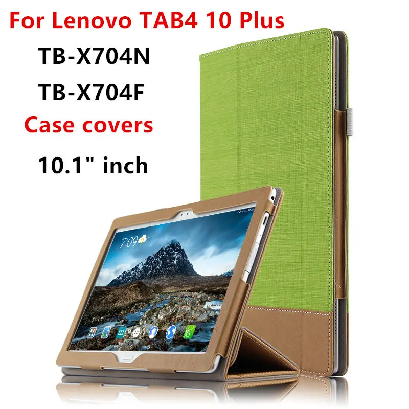 Чехол для Lenovo Tab 4 10 plus защитный чехол из искусственной кожи Tab4 Plus TB-X704L TB-X704F 1