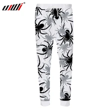UJWI, новинка, модные спортивные штаны с 3D принтом пауков, новинка, штаны-шаровары, белые штаны для бега, длинные штаны, забавные, крутые