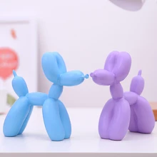 Art Resin Craft Jeff Koons Balloons Dog Figurine Statue Plating Balloon Dog Home Decorations Valentine's Gift jeff koons