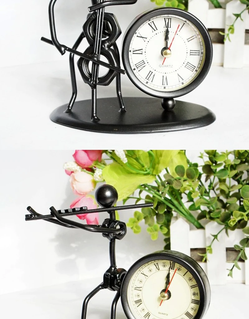 clock bicycle bureau kalender mesa vintage ahşap saat circular wood azan wall clock retro bamboo clock clock with pendulum clock humidity  (5)