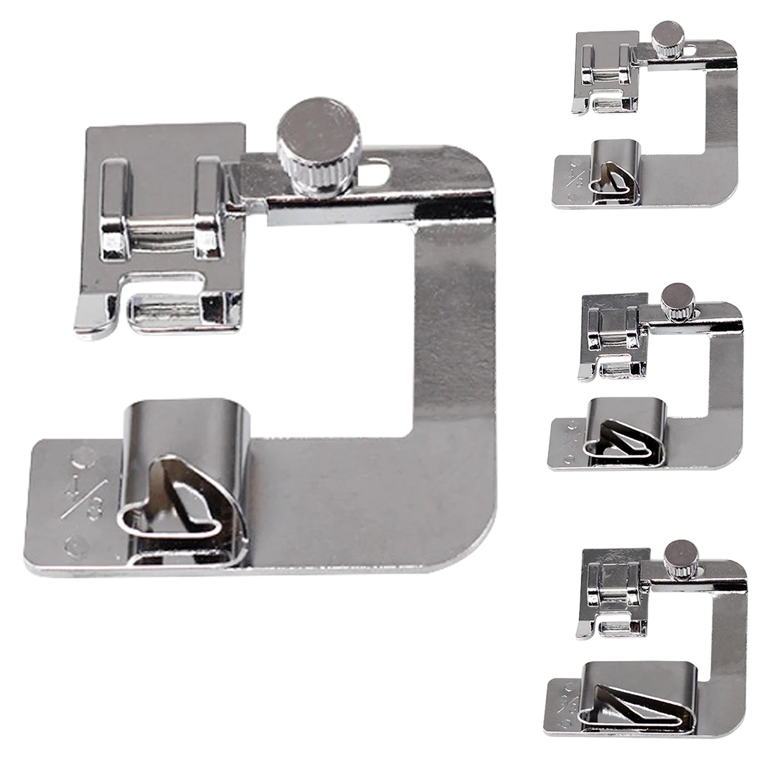 

7size Foot Roll of Cloth Domestic Sewing Machine Presser Rolled Hem Foot Tool Rolled Hem Foot Snap on