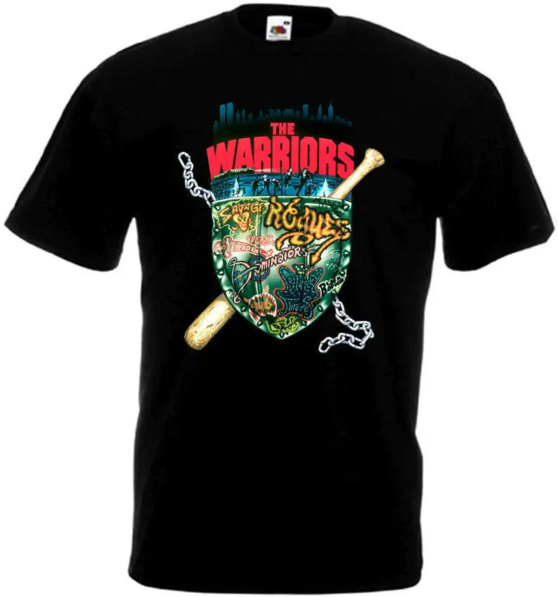 

The Warriors Movie Poster Mens T-Shirt Hip Hop Streetwear Tshirt Homme Humour T Shirt O Neck T-Shirts Mens Clothing