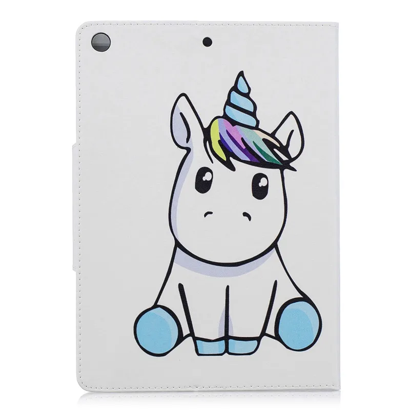 Wekays For Coque Apple New Ipad 9.7 2018 Cartoon Unicorn Leather Fundas Case For IPad 9.7 inch 2017 A1822 A1823 Cover Case Shell