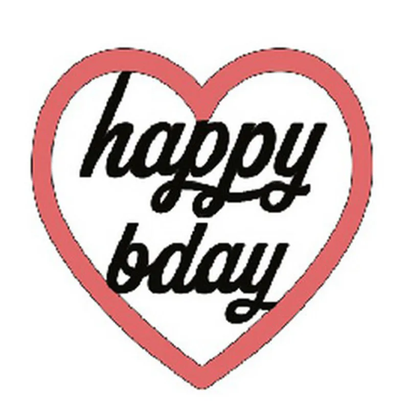 

Happy Day Heart Gift Box Metal Cutting Dies for Scrapbooking New 2019 Die Cuts for Card Making Stitch Craft Dies Troqueles
