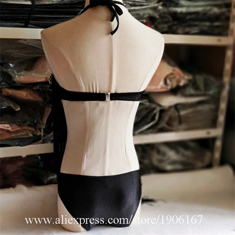 New Bikini Silver Costume Set DSDJ Collar Deductive Performance Sexy Stage Pole Dance Costume01