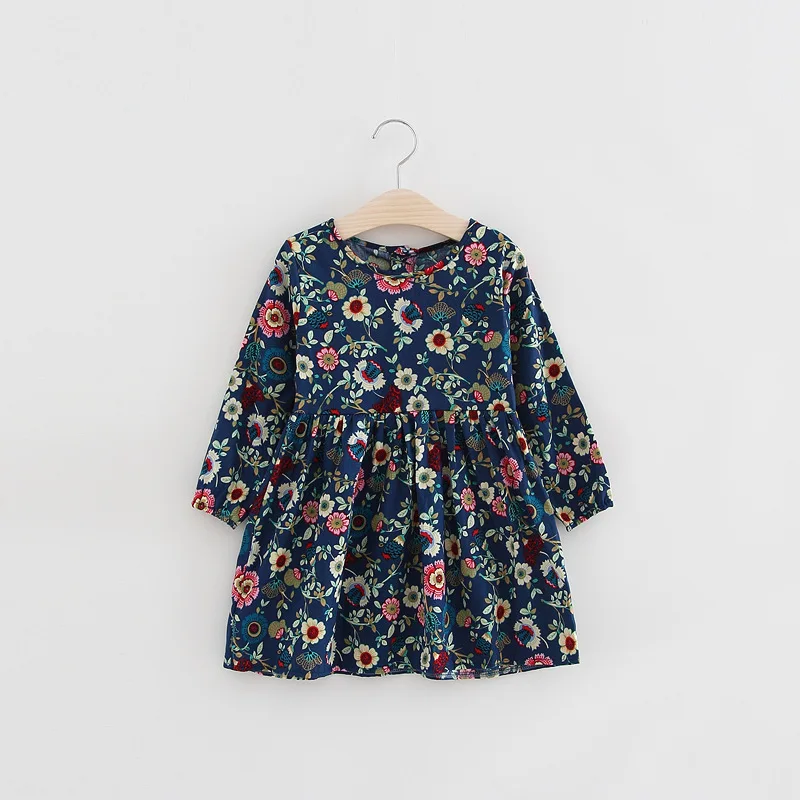 Hot Sale New 2017 Spring Summer Girl Dress Fruit Lemon Pattern Baby Girl Dress Children Sundresses Kids Full Sleeve Dresses (94)