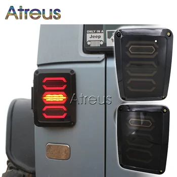 

Atreus Car LED Tail Lights For Wrangler 07-16 USA/EU Type accessories With Brake Turning Reverse Lights 12V Tail Light Assembly