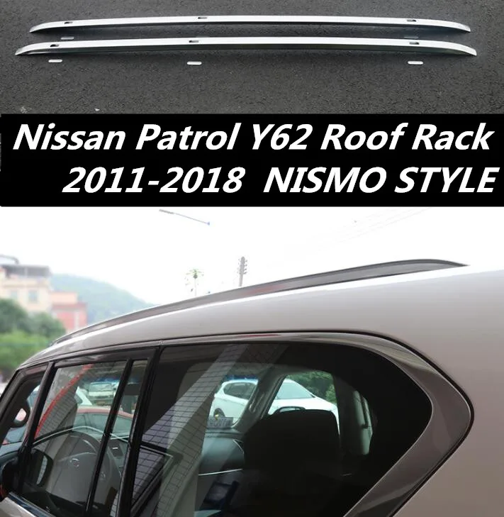 

NEW Car Roof Rack Rail baggage luggage Bar For 11-18 Nissan Patrol Y62 2011 2012 2013 2014 2015 2016 2017 2018 NISMO STYLE
