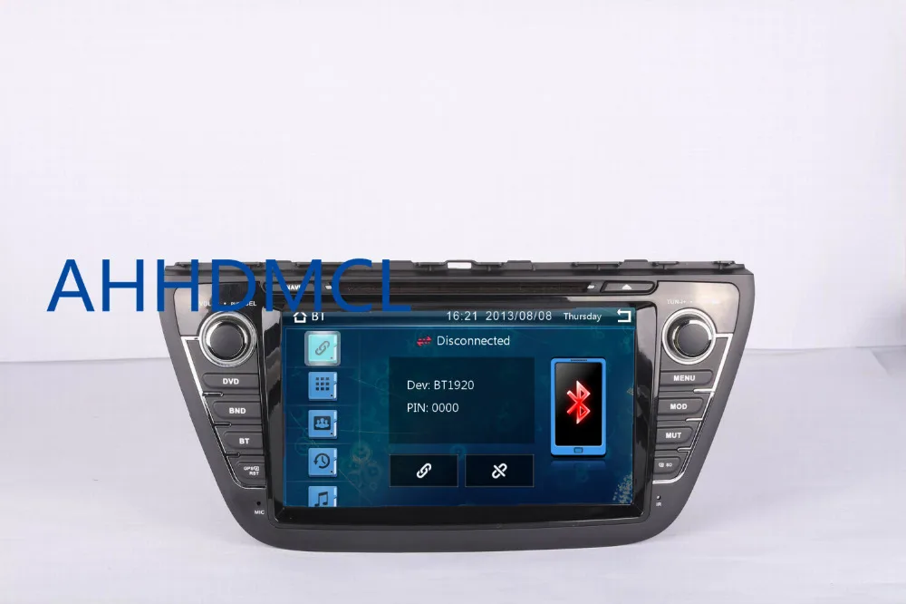 Clearance AHHDMCL Car Multimedia Player DVD Stereo Audio Radio GPS Navigation For Suzuki SX4 2013 2014 2015 2016 2017 4