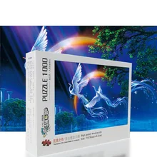 Деревянные головоломки Паззлы тихо благословение мультфильм Животные развивающие игрушки декоративная настенная живопись подарок Домашний Декор