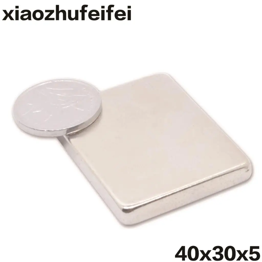 1pc N35 40*30*5 Super strong Block Cuboid Magnets Rare Earth Neodymium 40mm x 30mm x5 mm Magnet 40x30x5 | Обустройство дома