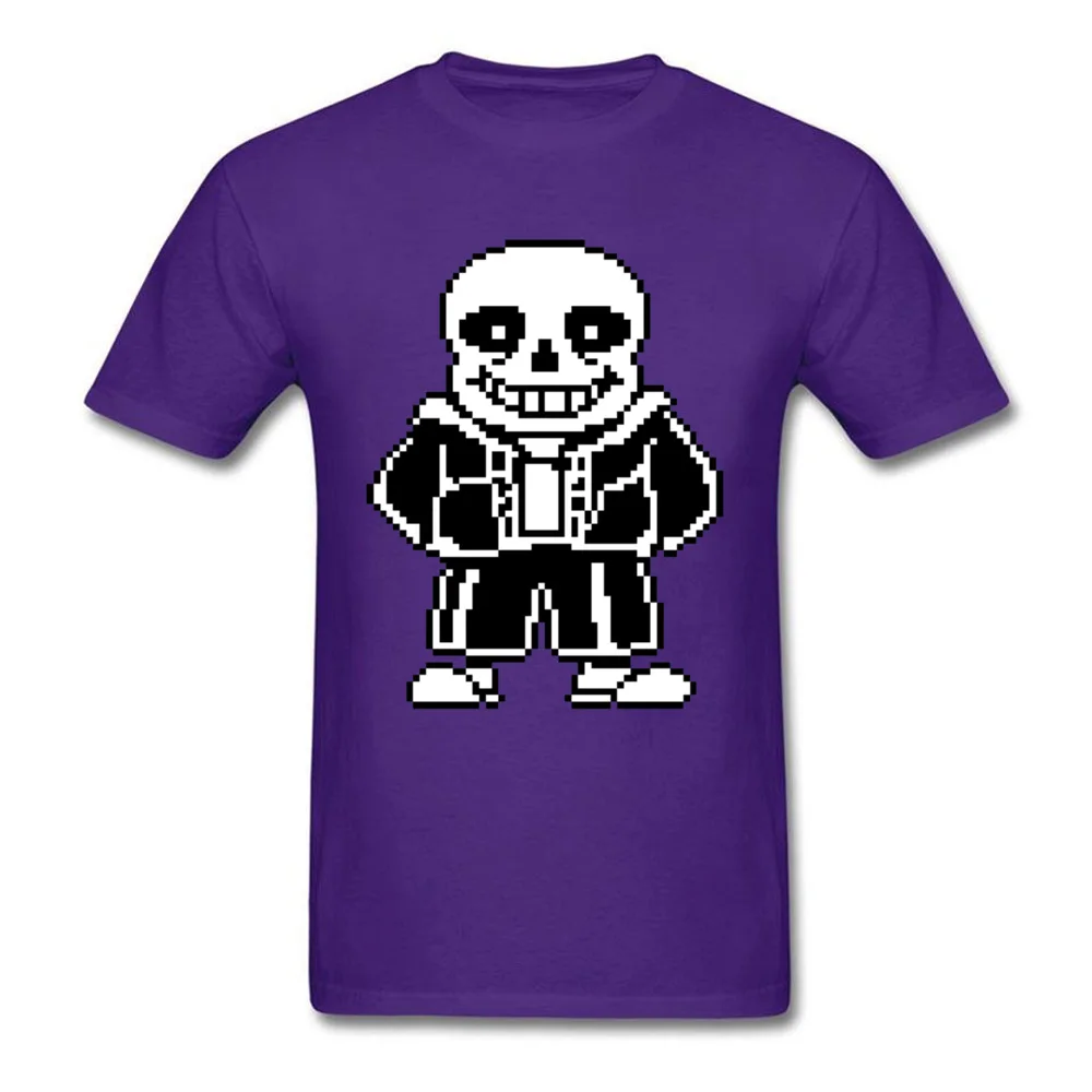 Undertale Sans 5054 T-shirts Newest Short Sleeve Printed On 100% Cotton Crew Neck Mens Tops & Tees Tops & Tees Summer Autumn Undertale Sans 5054 purple