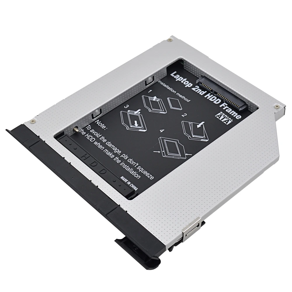 TISHRIC Caddy 9,5 Sata для Dell Latitude Inspiron E6320 E6420 E6520 E6330 E6430 E6530 2nd Hdd SSD адаптер чехол Optibay корпус