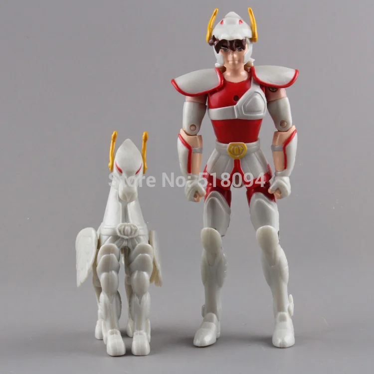 Anime Cartoon Saint Seiya Shiryu Shun Hyoga Seiya Ikki PVC Action Figure Toys Dolls 10pcs/set Free Shipping SYFG012