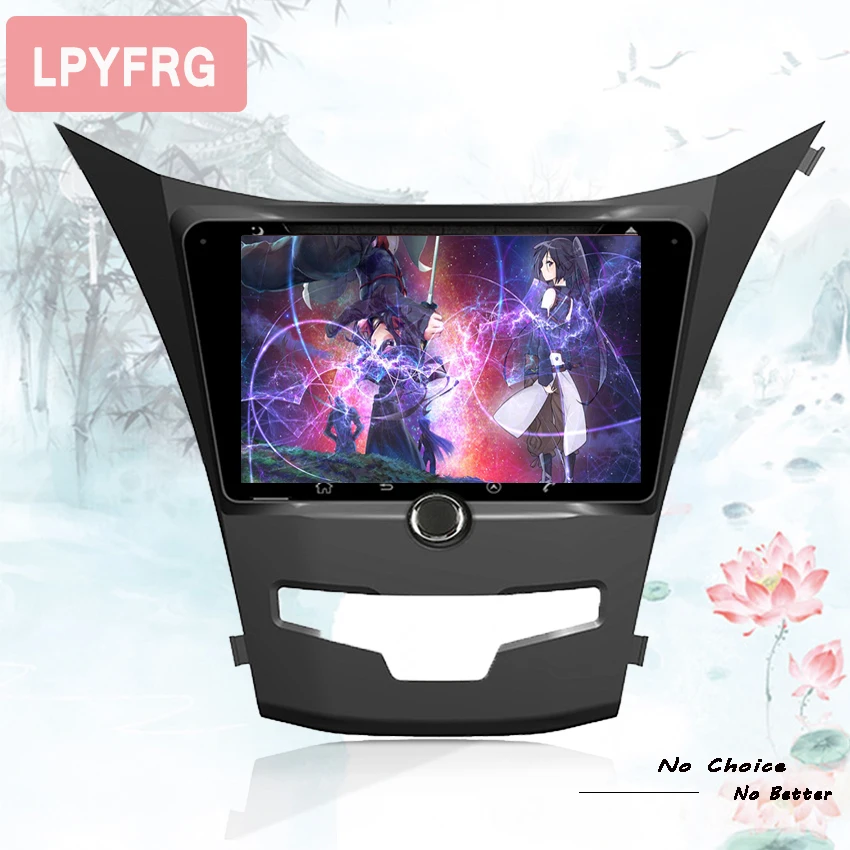 Discount In stock 7" 2din Android 9.0 car dvd gps for ssangyong Kyron Actyon 3/4G BT,support dvr,Octa core,1024x600 gps navigation system 0