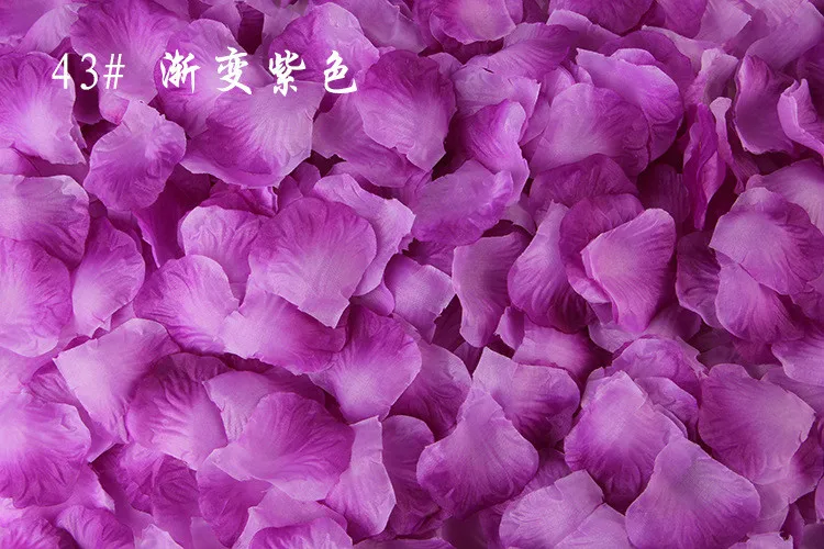 100 шт./упак. 5*5 см Моделирование искусственных цветов лепестки розы украшения свадьба брак комнатный цветок - Цвет: color 43