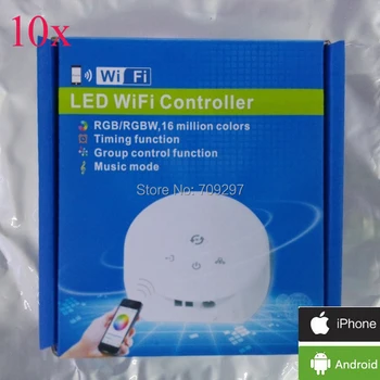 

FREE DHL/FEDEX IOS/Android RGB/RGBW controller,DC12V~24V 16A Wireless wifi led controlle Android and IOS system 88566