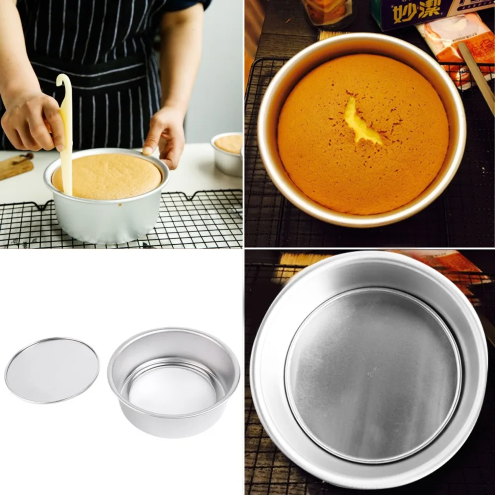 

8 Inch Aluminum Alloy Non-stick Round Cake Bake Mould Pan round shape cake mould Cake Pan Bakeware