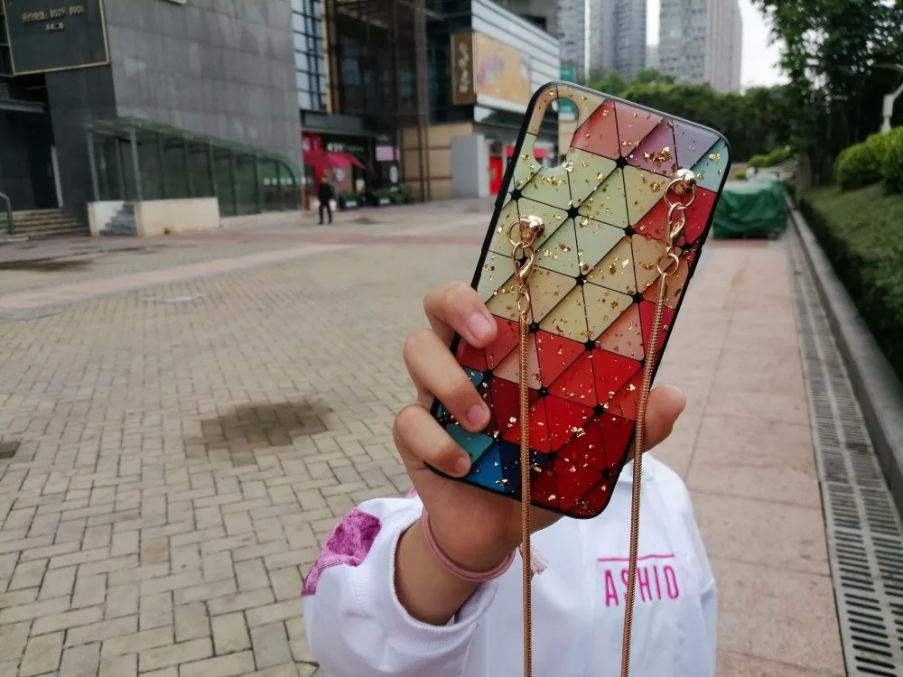 

glitter rhombic Glitter case For huawei Mate20 pro Mate10 P10 Plus P20pro P20lite nova2s Crossbody chain honor 10 V10 9 8 8X V9