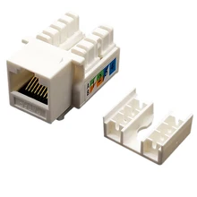 10 единиц-Cat5e настенный Keystone разъем, RJ45 Модуль, Cat5 Cat5e сетевой соединитель Keystone Jack