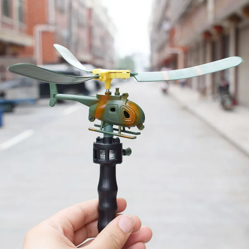 

New Arrival Hot Toys Aviation Model Handle Pull The Plane Outdoor Toys For Children Baby Play RC Helicopter Toys Gift For Kids