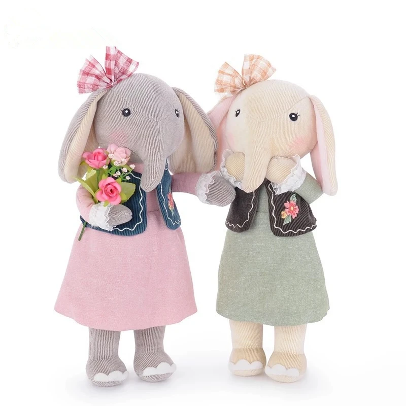 

Plush stuffe Toys Kid Lovely Cloth Cotton Model Doll Qvitality Elephant 30&42cm For Baby Gifts Toy for Children Kid