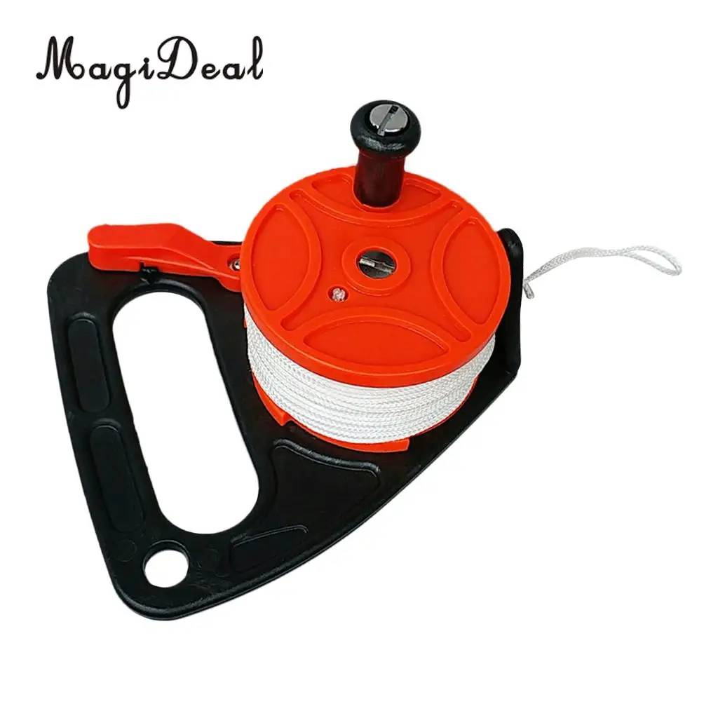 MagiDeal Professional 4ft Scuba Diver SMB Surface Marker Buoy + Dive Reel Line Kayak Anchor for Underwater Diving Snorkeling