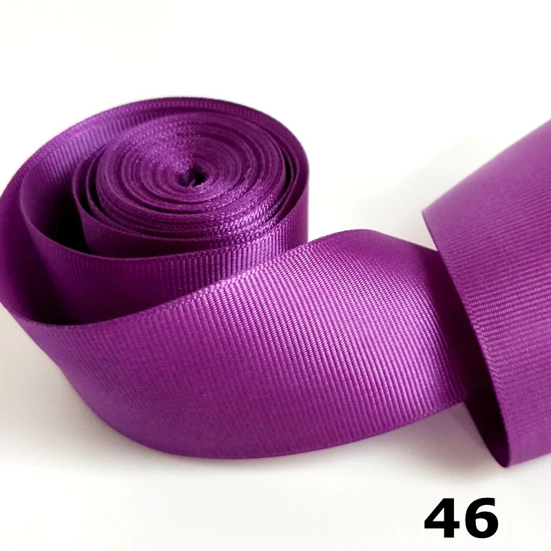 HL 5 yards 1-1/2"(40mm) Solid Color Grosgrain Ribbons Making Hair Bows Wedding Decorative Gift Box Wrapping DIY Crafts R010