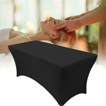

NEW 1PCS Stretch Bar Linen Tablecloth Spandex Lycra Table Cover Tight Stretch Rectangular Tablecloth For Event Table