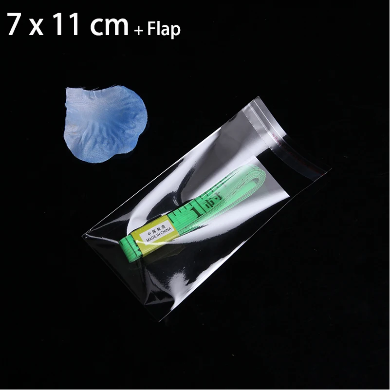 

200pcs 7 x 11cm CLEAR SMALL POLY PLASTIC BAG FOR CANDY CAKE PACKAGE SELF SEALING COOKIE PACKAGING BAGS SNACK PACKING POUCHES