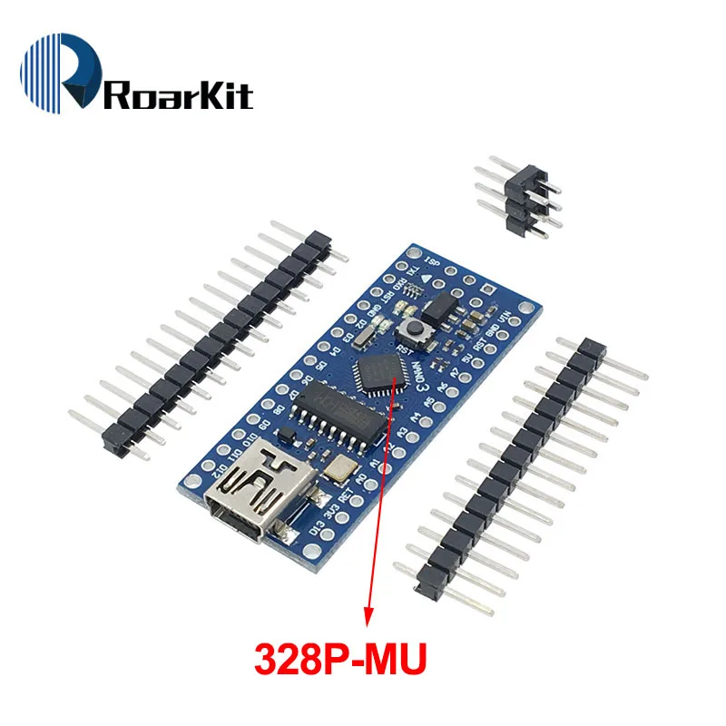 Мини USB Type C с Загрузчиком Nano 3 0 контроллер совместим Arduino CH340 5V 16Mhz V3.0 Atmega328 UNO IO