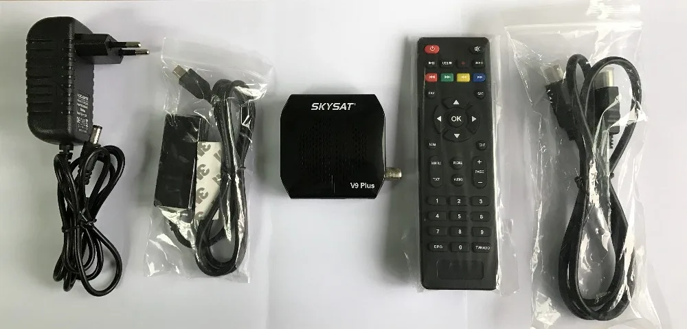 SKYSAT V9 Plus Cccamd Cline Newcamd DVB-S2 SKYSAT V9 Plus поддержка WiFi 3g Youtube PVR PowerVu Biss Full HD MPEG-4 телеприставка