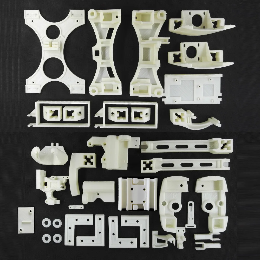  Newest, Reprap Wilson II 3D Printer Printed Parts Kit - Required and Recommended, Wilson2 3D Printer Printed Parts, ABS, White 