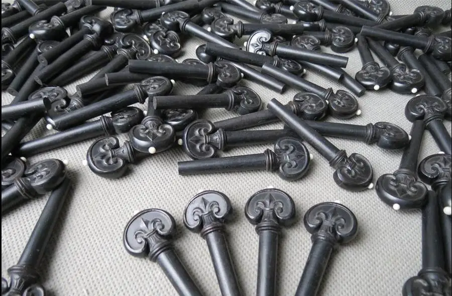 

Nice 4/4violin Fittings,20pcs carving ebony pegs.Perfect workmanship