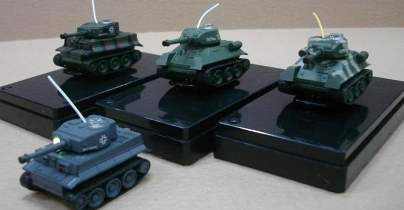 

2018 Mini RC Tank 1:72 Scale 4-Channel Realistic Kid Model Infrared Remote Battle Tank Toys