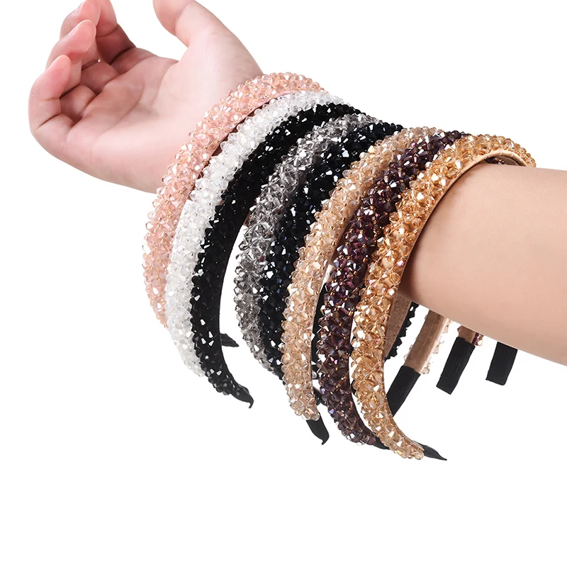 

M MISM 1pcs New Fashion Hair Bands Headband Rhinestone Hair Hoop Lovely Princess Hair Accessories For Women Girl Party